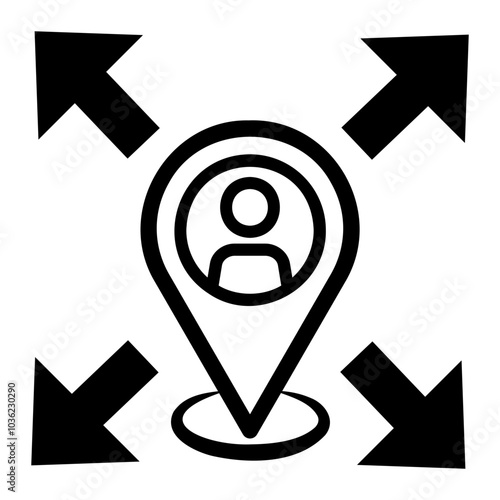 location Line Icon