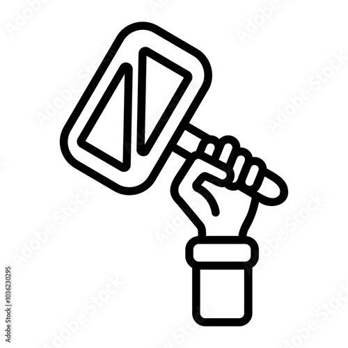 refugee Line Icon