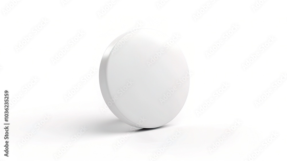 White medicine pill tablet on white background - a symbol of purity and healing. This pristine white pill on an equally white backdrop represents the potential for health and recovery White medicine pill tablet on white background - a symbol of purity and healing. This pristine white pill on an equally white backdrop represents the potential for health and recovery