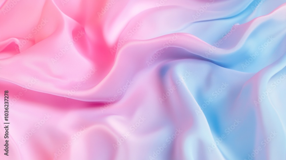 Abstract Pink and Blue Satin Texture Abstract Pink and Blue Satin Texture