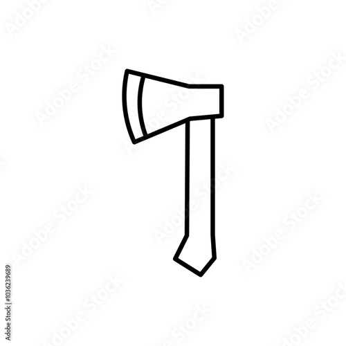 axe icon Flat logo isolated symbol