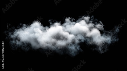 Abstract Cloud of Fog - Smoke and Fog Overlay Effects Isolated on Transparent Background