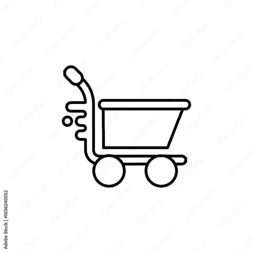 cart icon Flat logo isolated symbol cart icon Flat logo isolated symbol