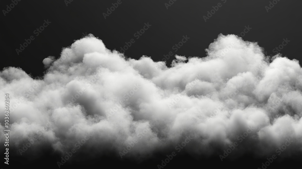 Abstract Cloud of Fog - Smoke Overlay Effect on Transparent Background Abstract Cloud of Fog - Smoke Overlay Effect on Transparent Background