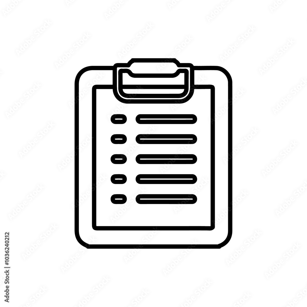 clipboard icon Flat logo isolated symbol clipboard icon Flat logo isolated symbol