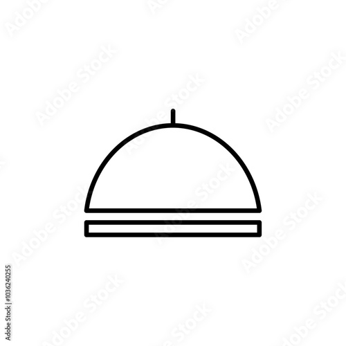 cloche icon Flat logo isolated symbol