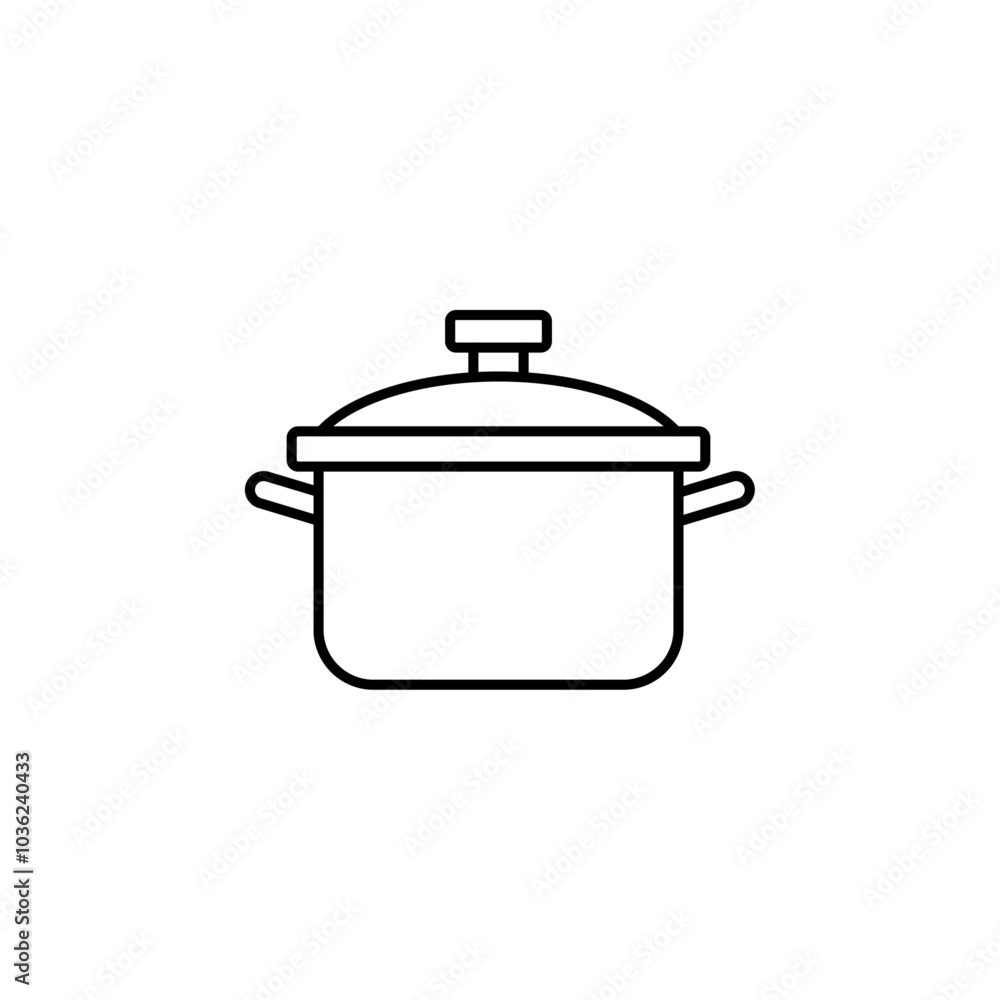 cooking pot icon Flat logo isolated symbol cooking pot icon Flat logo isolated symbol