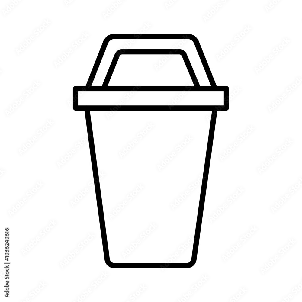dust bin icon Flat logo isolated symbol dust bin icon Flat logo isolated symbol