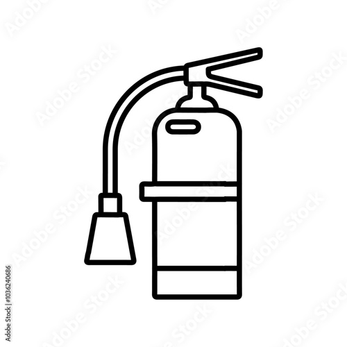 fire extinguisher icon Flat logo isolated symbol