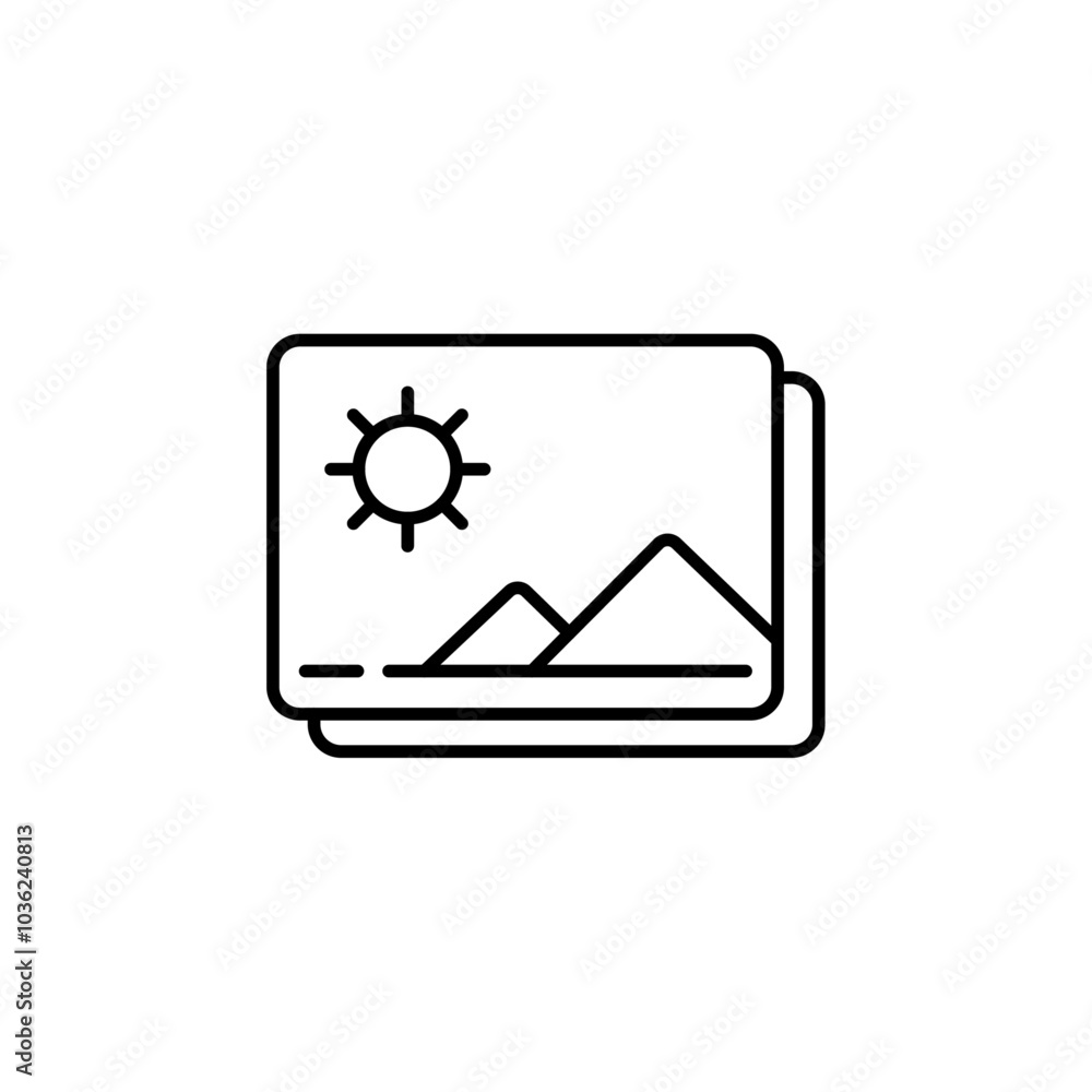 galler icon Flat logo isolated symbol galler icon Flat logo isolated symbol