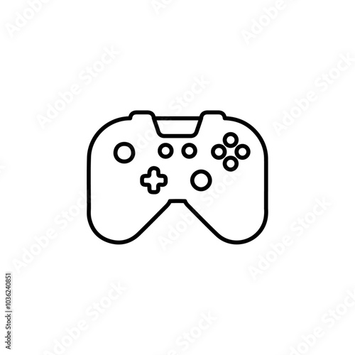 game console icon Flat logo isolated symbol