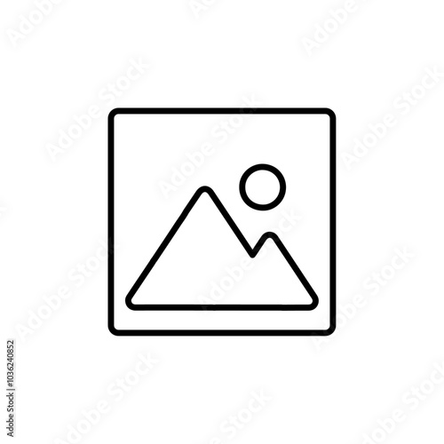 gallery icon Flat logo isolated symbol