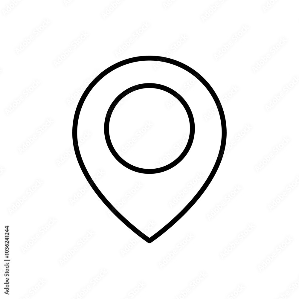 Location icon Flat logo isolated symbol Location icon Flat logo isolated symbol