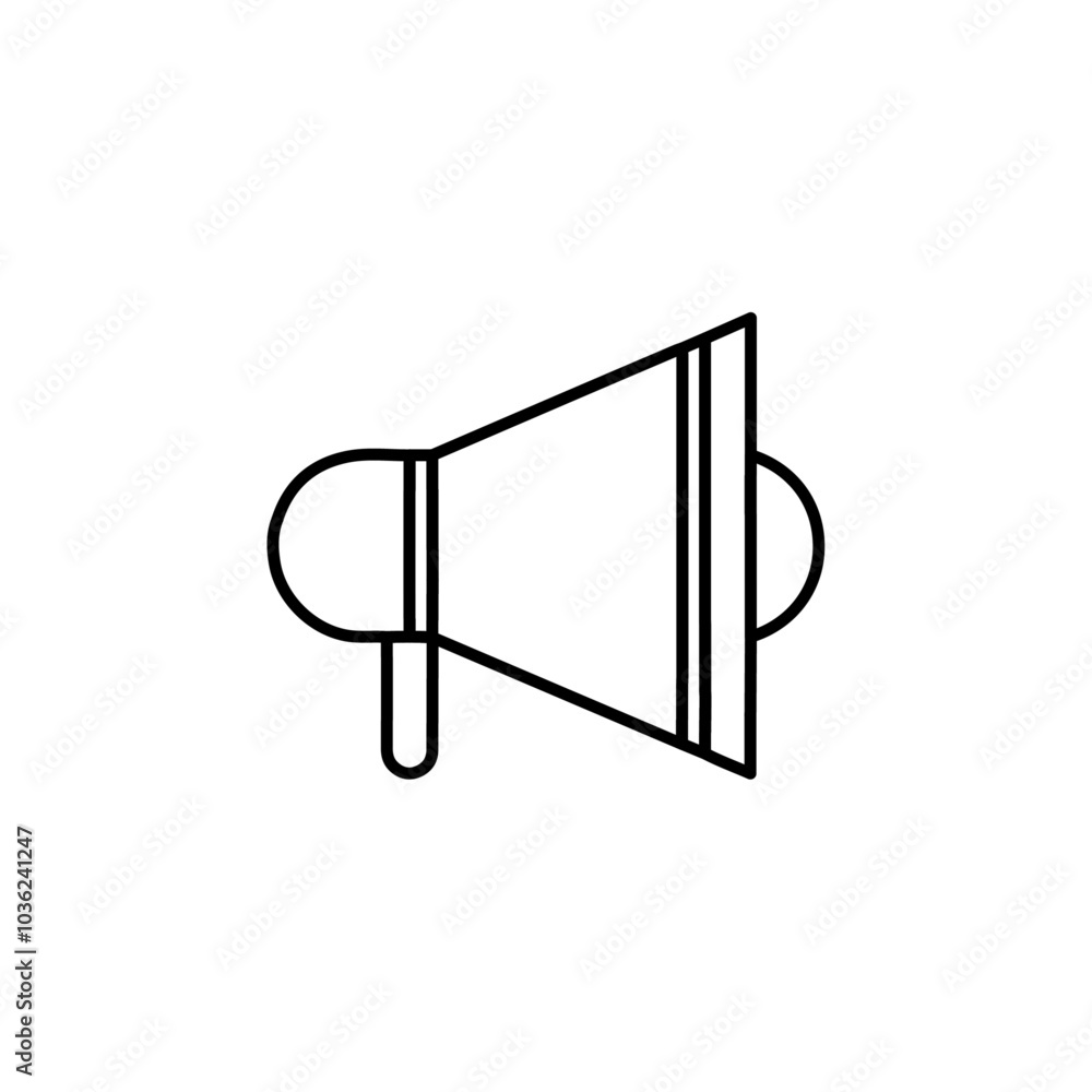 loud speaker icon Flat logo isolated symbol loud speaker icon Flat logo isolated symbol