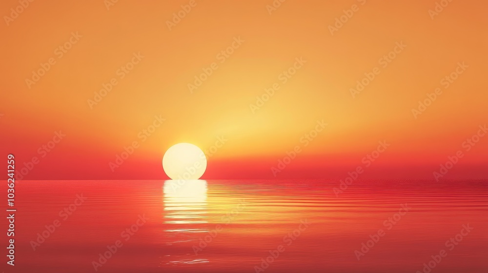 A minimalist abstract of a single sun rising over a horizon line, representing new beginnings, hope, and the value of life's quiet moments A minimalist abstract of a single sun rising over a horizon line, representing new beginnings, hope, and the value of life's quiet moments