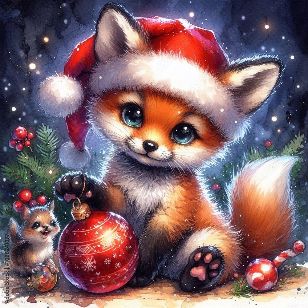 Fuchs zu Weihnachten Fuchs zu Weihnachten