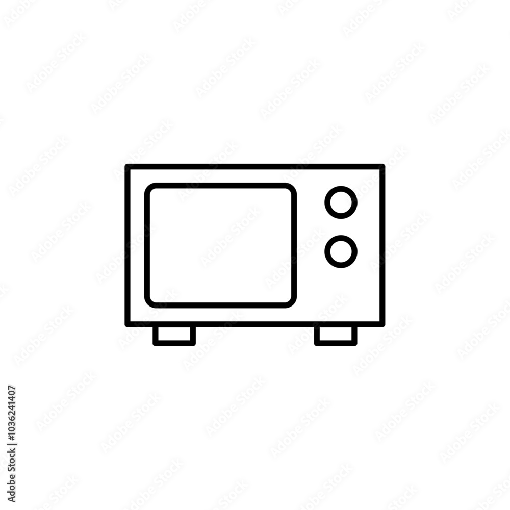 microwave icon Flat logo isolated symbol microwave icon Flat logo isolated symbol