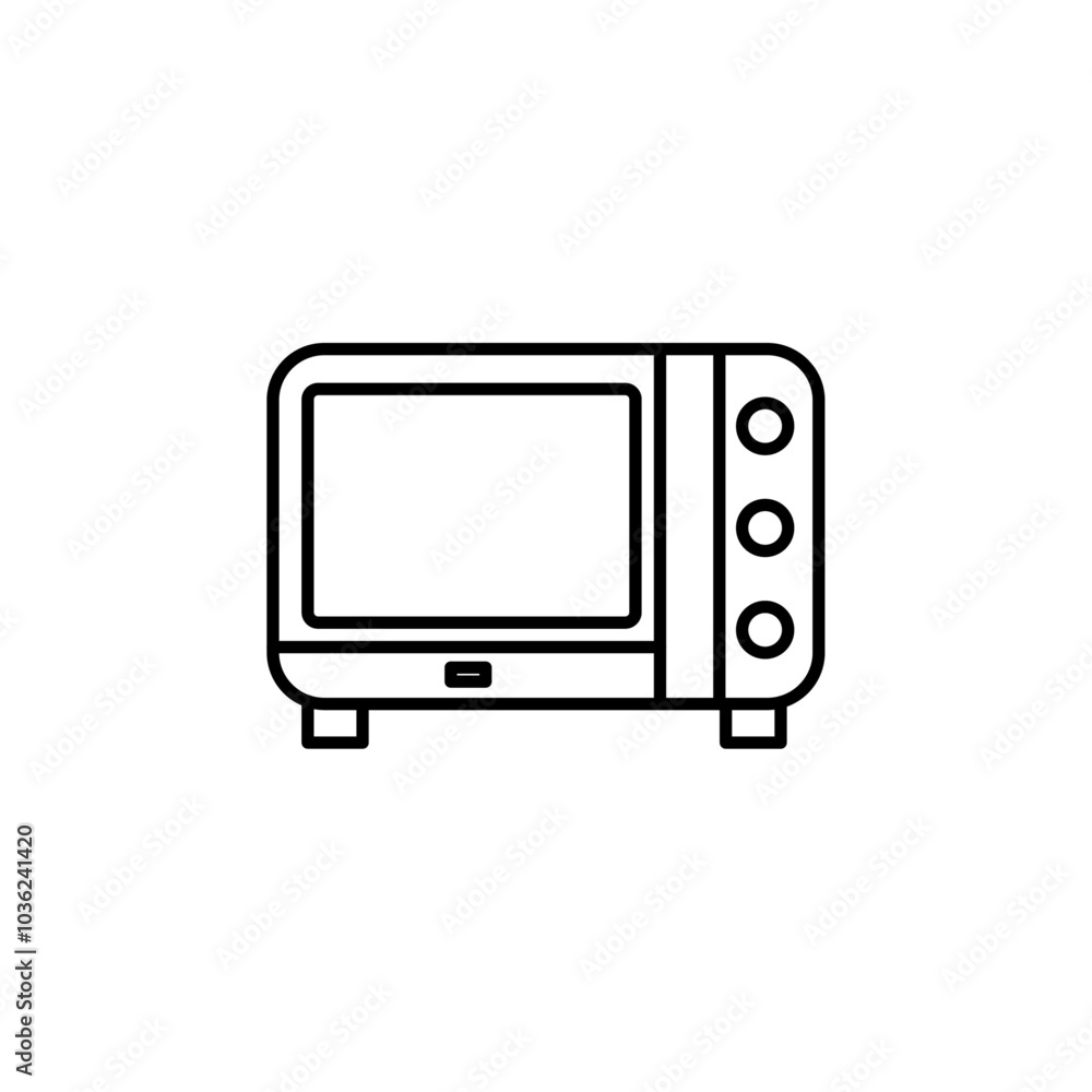 microwave icon Flat logo isolated symbol microwave icon Flat logo isolated symbol