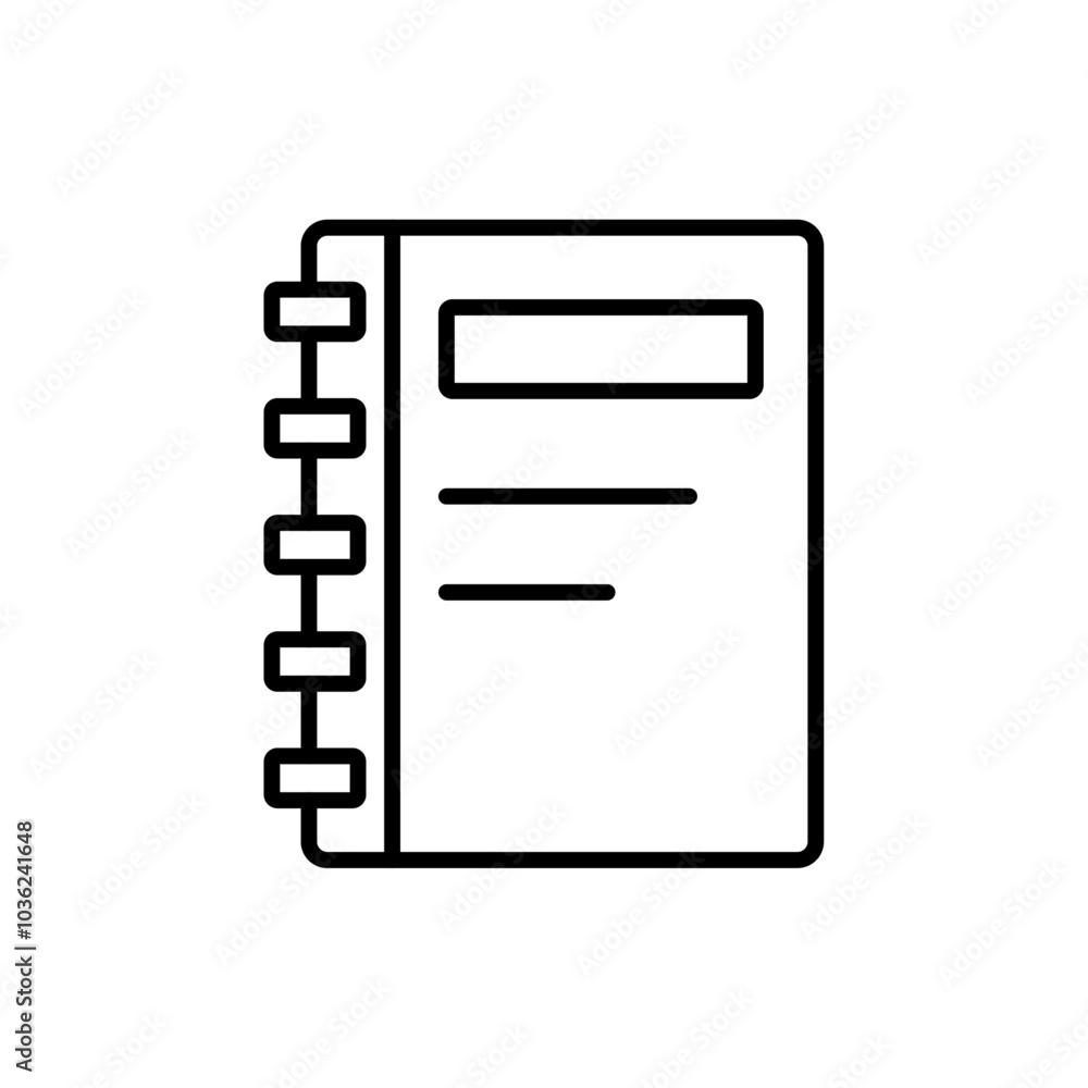 notebook icon Flat logo isolated symbol notebook icon Flat logo isolated symbol