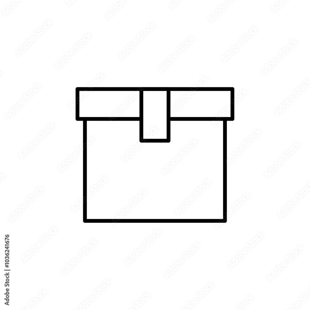 package icon Flat logo isolated symbol package icon Flat logo isolated symbol