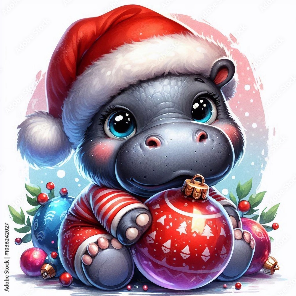 Hippo zu Weihnachten Hippo zu Weihnachten