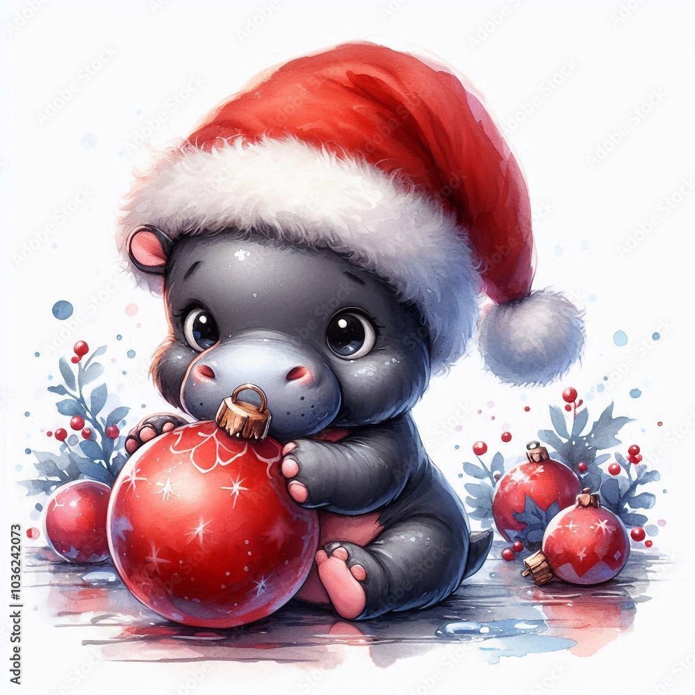 Hippo zu Weihnachten Hippo zu Weihnachten