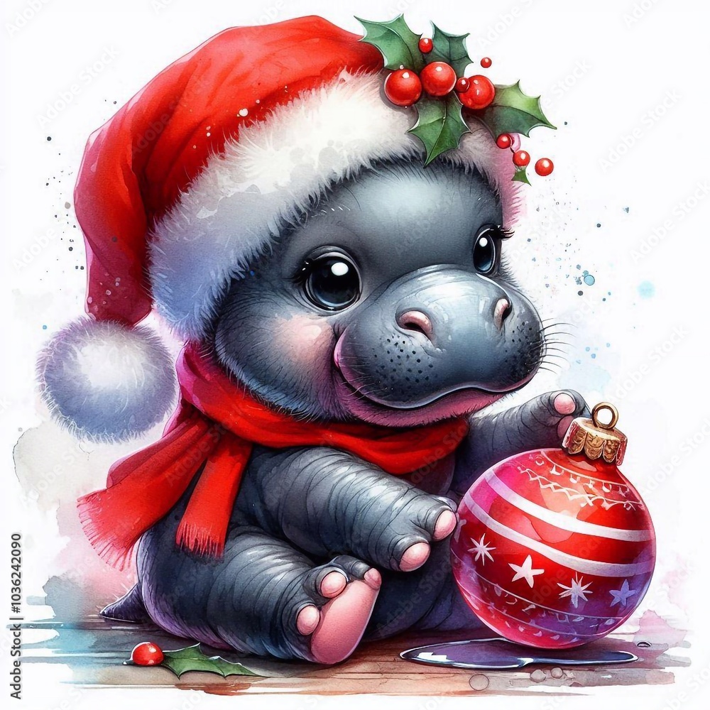 Hippo zu Weihnachten Hippo zu Weihnachten
