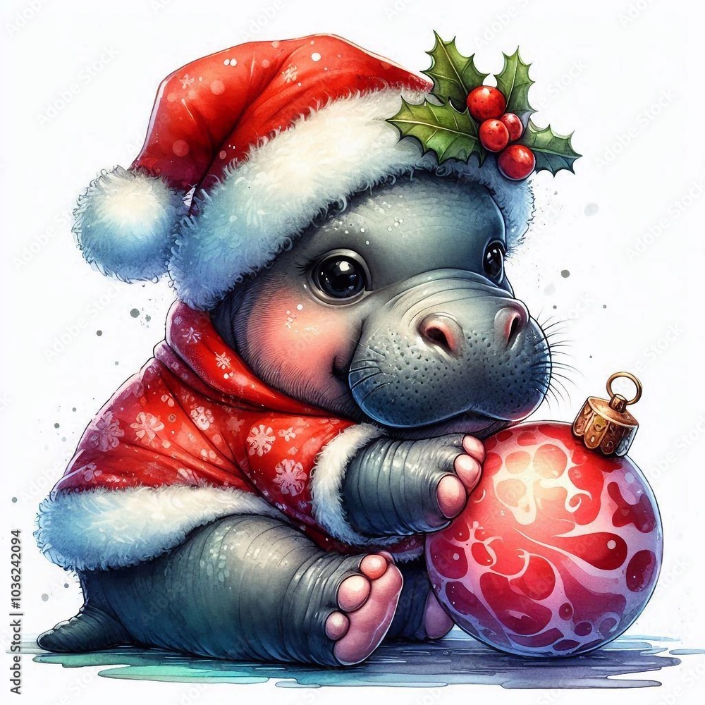 Hippo zu Weihnachten Hippo zu Weihnachten