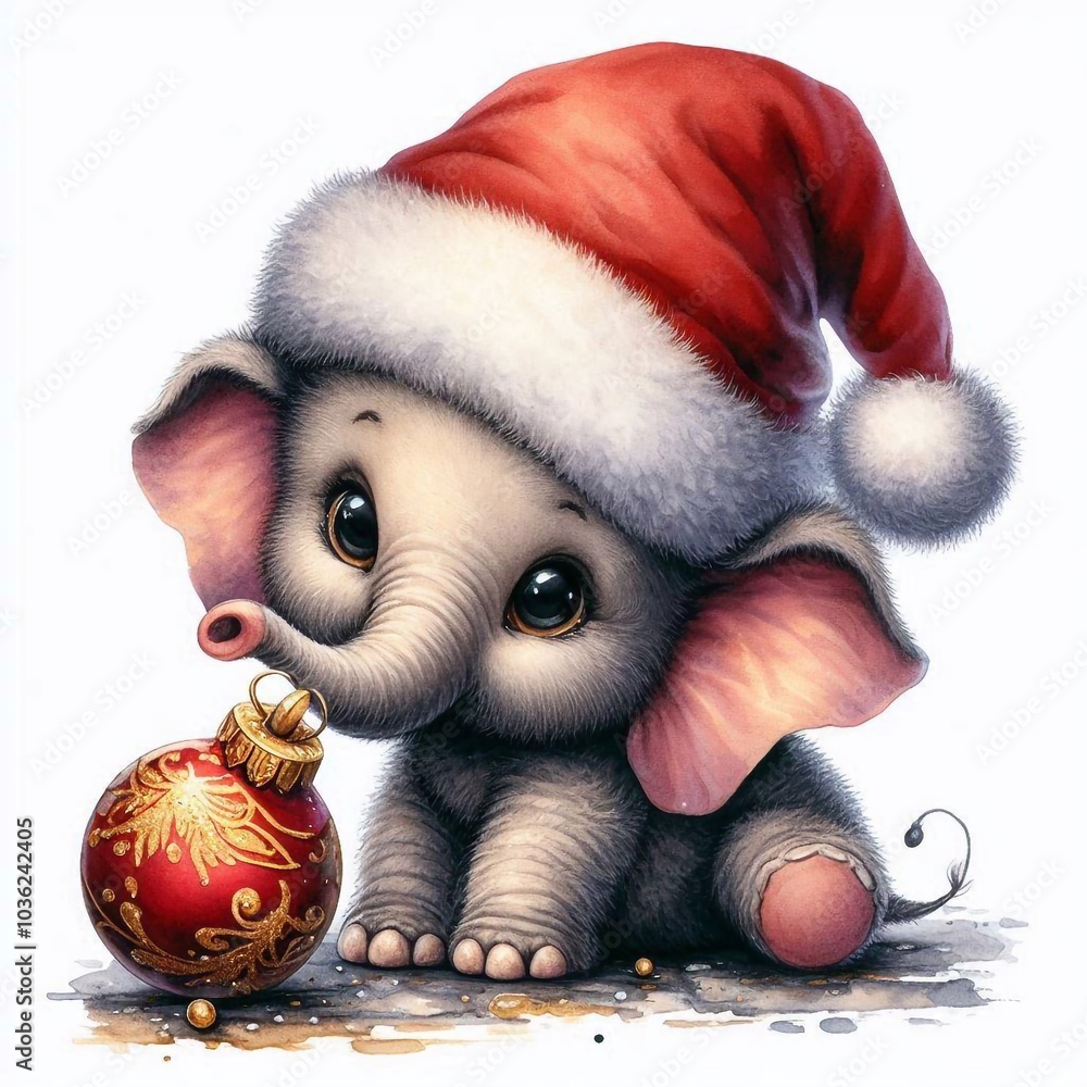 Elefant zu Weihnachten Elefant zu Weihnachten