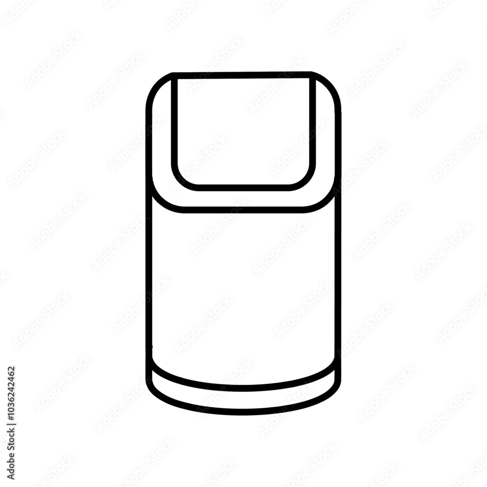 trash can icon Flat logo isolated symbol trash can icon Flat logo isolated symbol