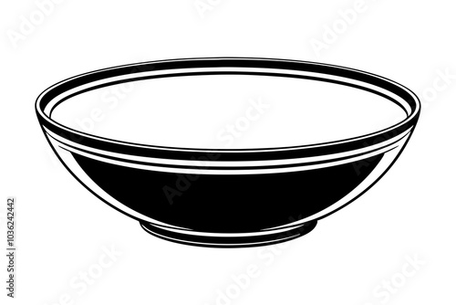  empty ceramic plate vector art illustration