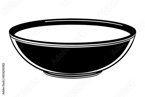  empty ceramic plate vector art illustration