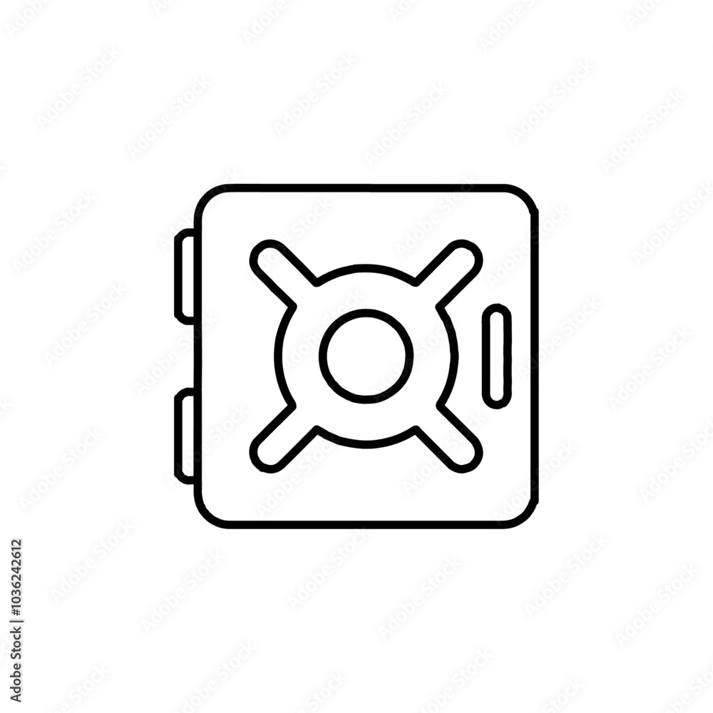 vault icon Flat logo isolated symbol vault icon Flat logo isolated symbol