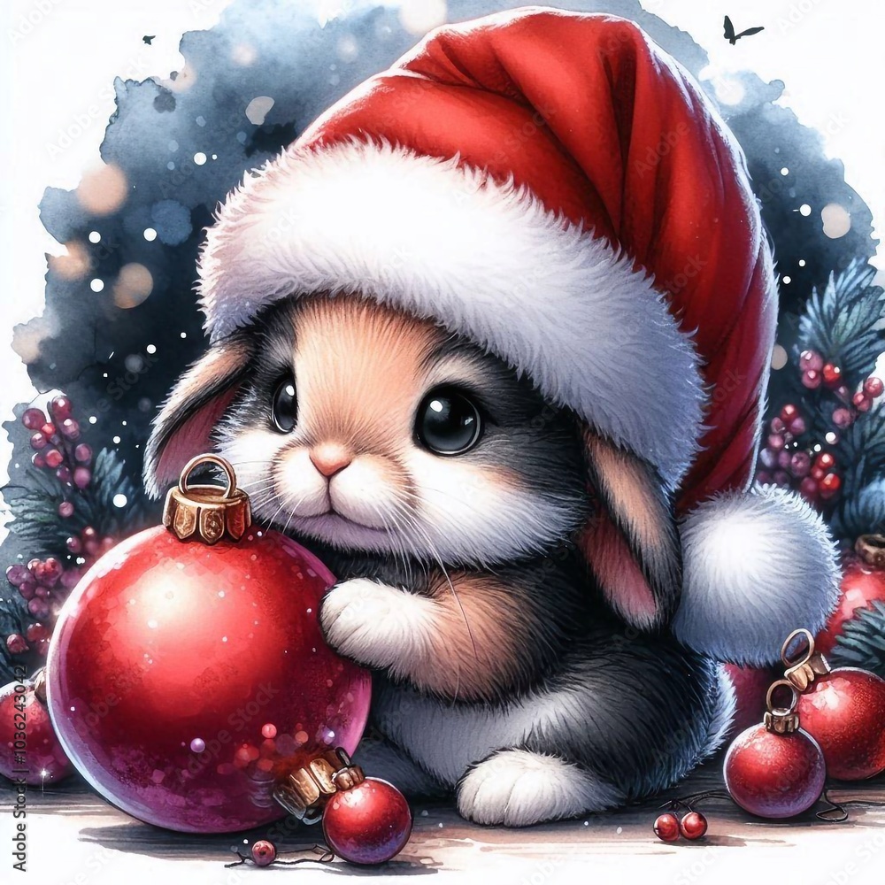 Kaninchen zu Weihnachten Kaninchen zu Weihnachten