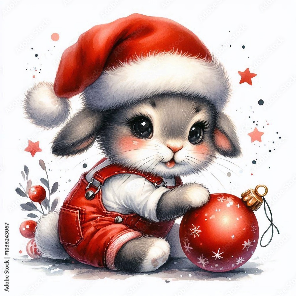 Kaninchen zu Weihnachten Kaninchen zu Weihnachten
