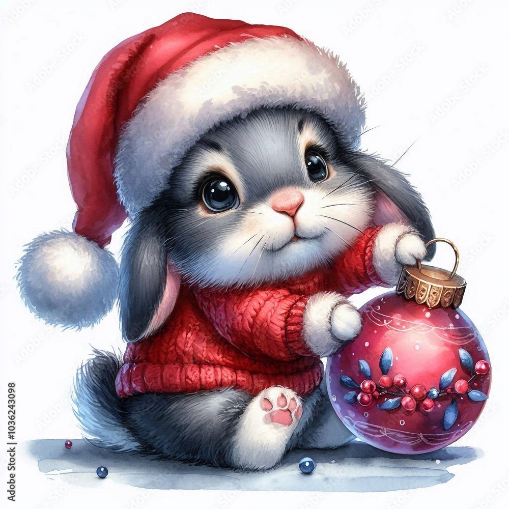 Kaninchen zu Weihnachten Kaninchen zu Weihnachten