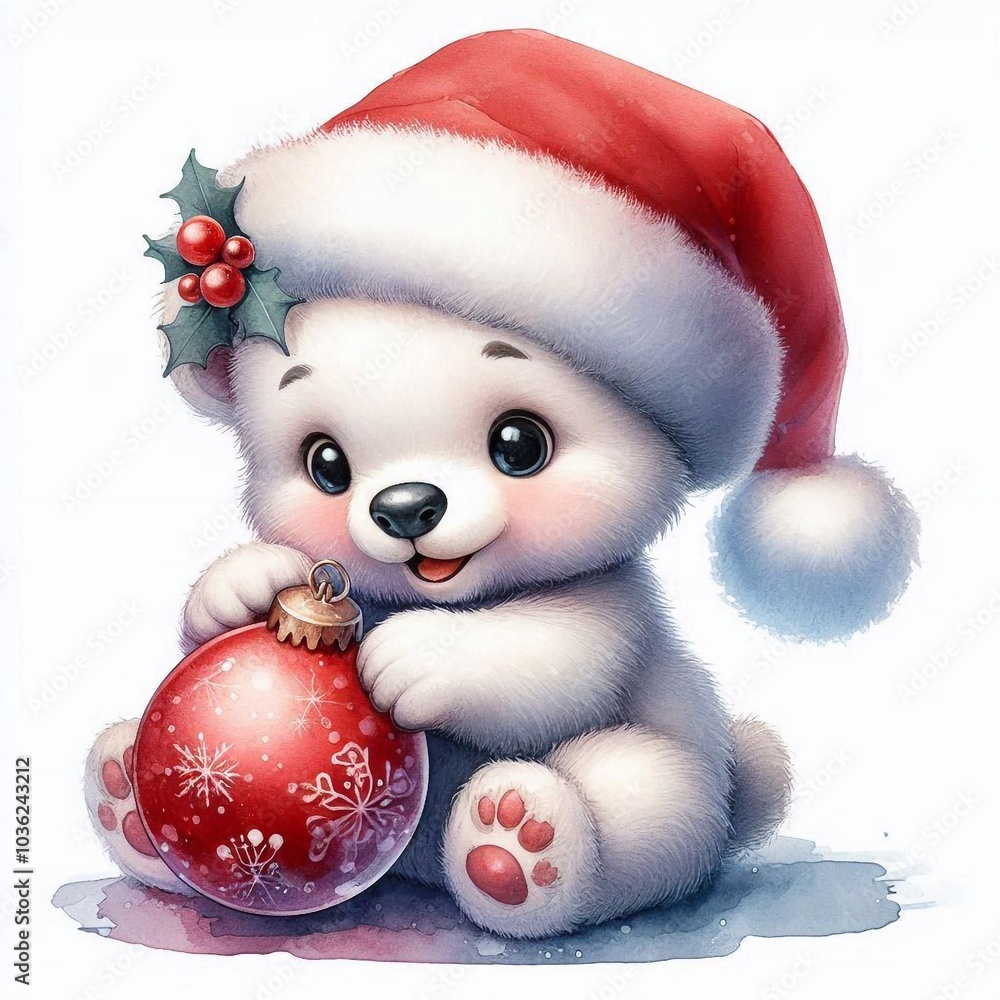 Eisbär zu Weihnachten Eisbär zu Weihnachten