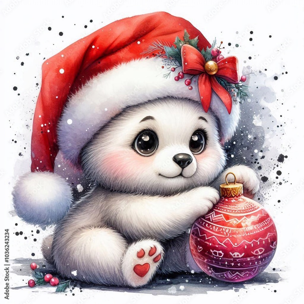 Eisbär zu Weihnachten Eisbär zu Weihnachten