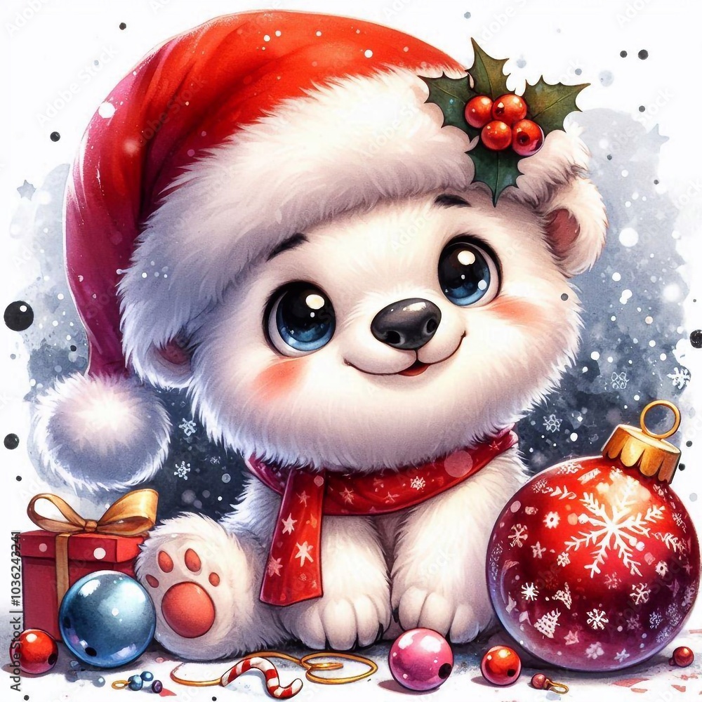 Eisbär zu Weihnachten Eisbär zu Weihnachten