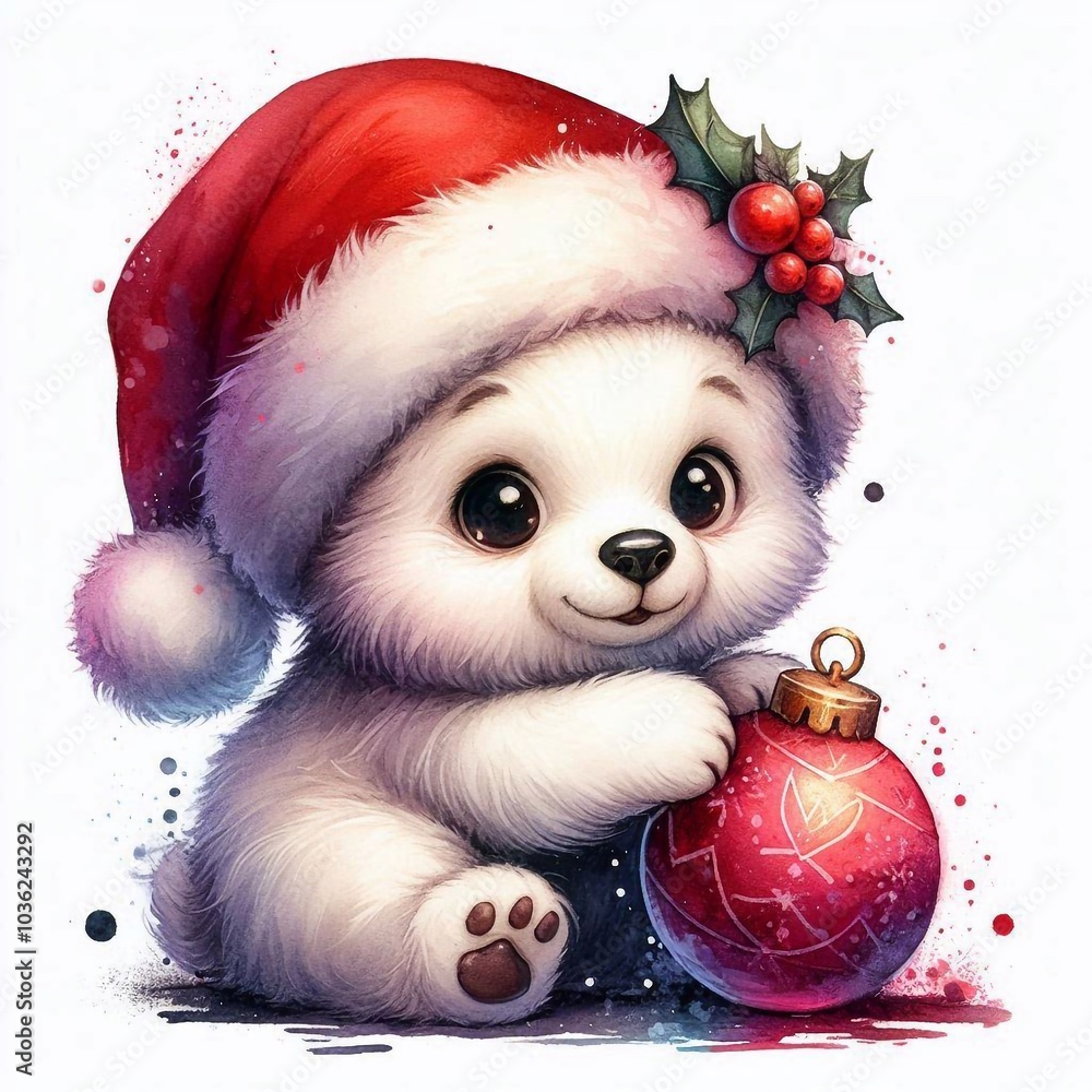 Eisbär zu Weihnachten Eisbär zu Weihnachten