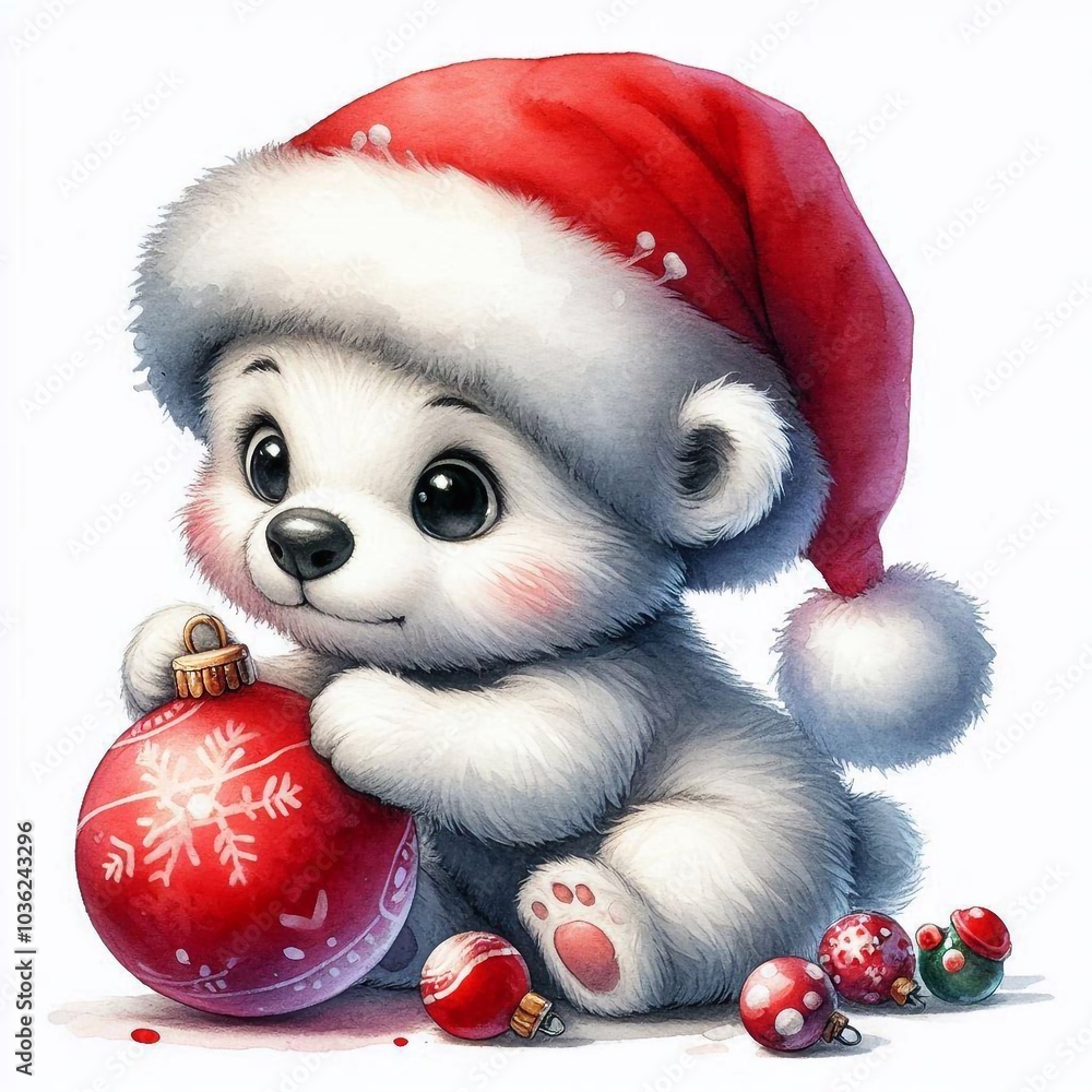 Eisbär zu Weihnachten Eisbär zu Weihnachten