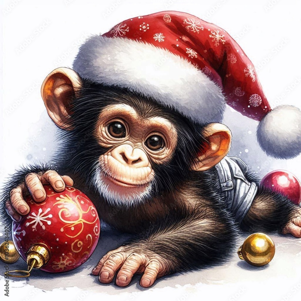 Gorilla zu Weihnachten Gorilla zu Weihnachten