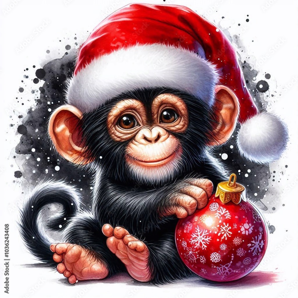 Gorilla zu Weihnachten Gorilla zu Weihnachten