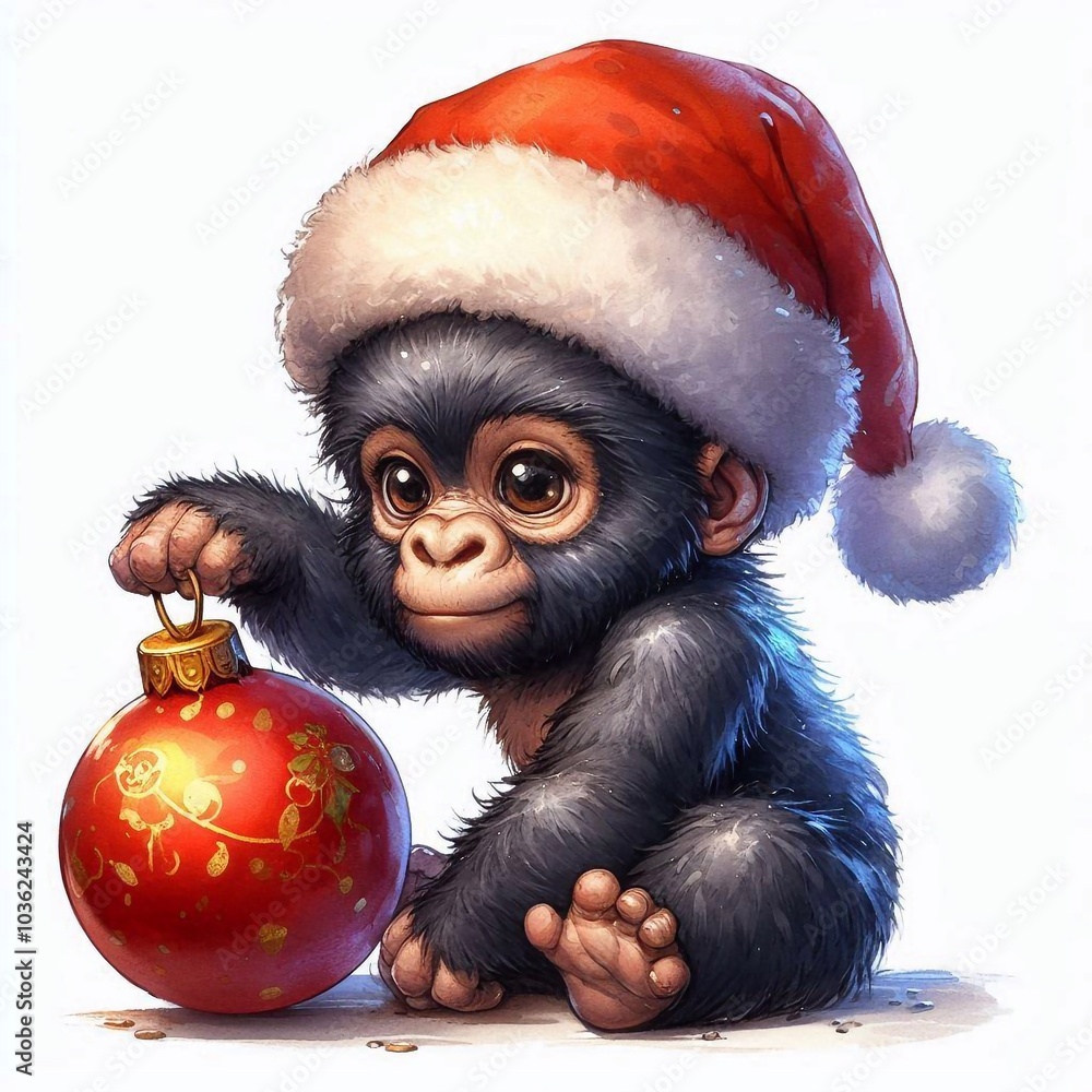 Gorilla zu Weihnachten Gorilla zu Weihnachten
