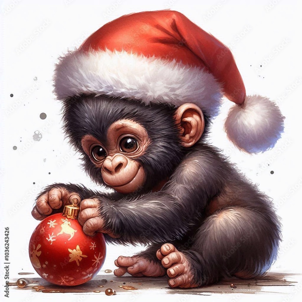 Gorilla zu Weihnachten Gorilla zu Weihnachten