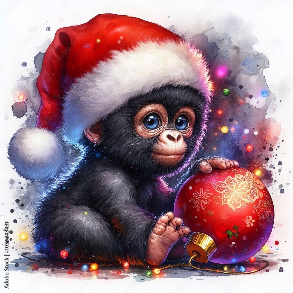 Gorilla zu Weihnachten Gorilla zu Weihnachten