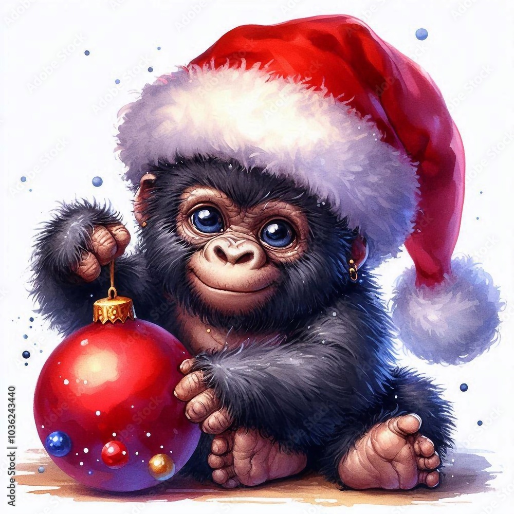 Gorilla zu Weihnachten Gorilla zu Weihnachten
