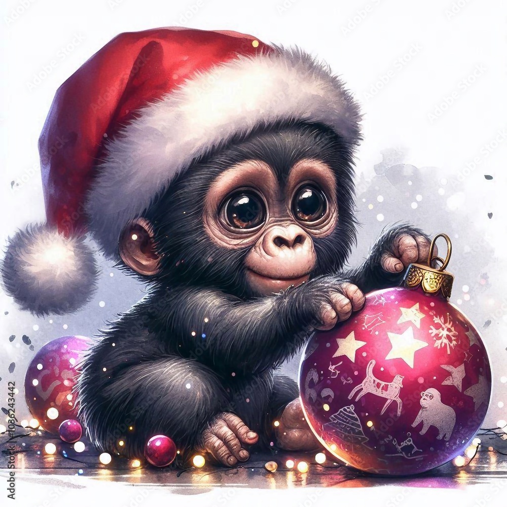 Gorilla zu Weihnachten Gorilla zu Weihnachten