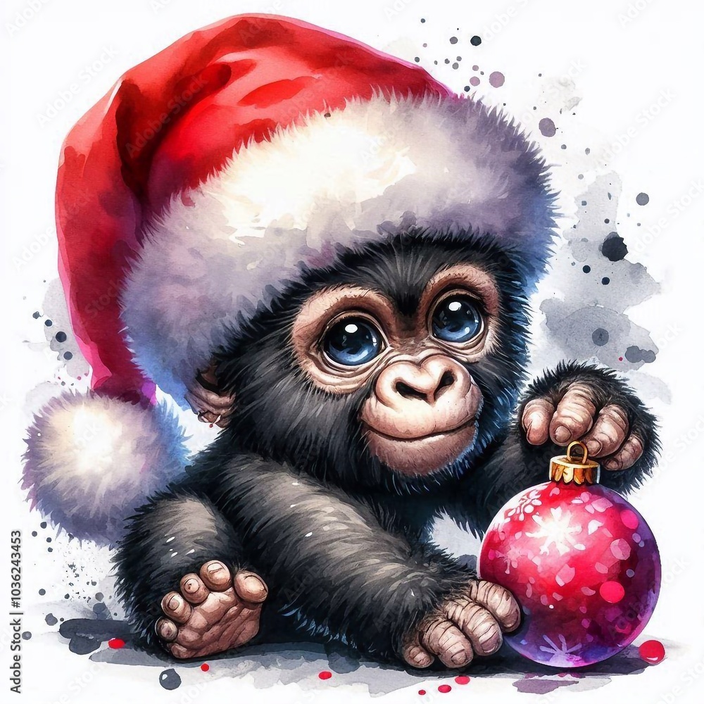 Gorilla zu Weihnachten Gorilla zu Weihnachten