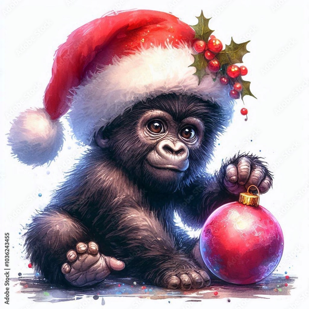 Gorilla zu Weihnachten Gorilla zu Weihnachten